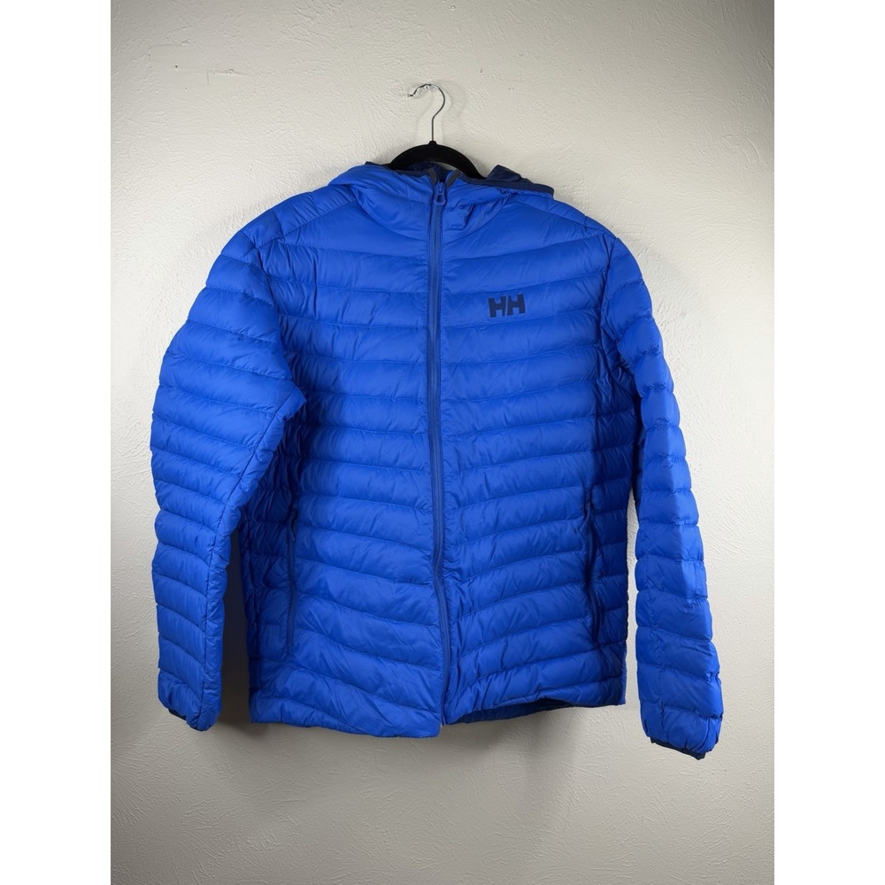 Helly Hansen Verglas Men's Hooded Down Puffer Jacket Bright Blue XL Outerwear